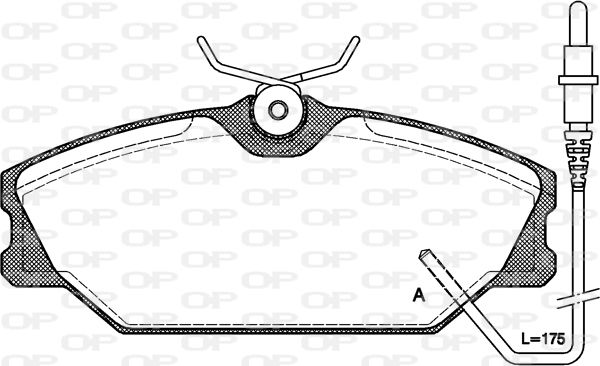 OPEN PARTS Jarrupala, levyjarru BPA0208.02